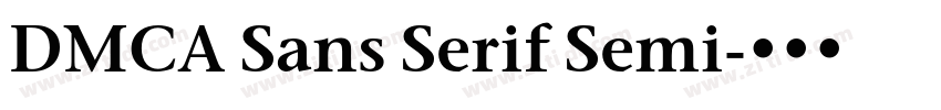 DMCA Sans Serif Semi字体转换
